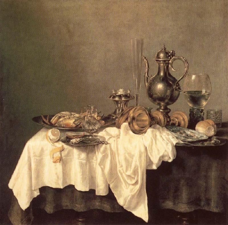 HEDA, Willem Claesz. Breakfast of Crab oil painting picture